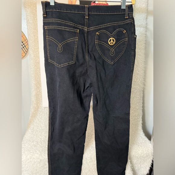 Moschino 90s five-pockets jeans with gold-metal tone - Picture 4 of 10